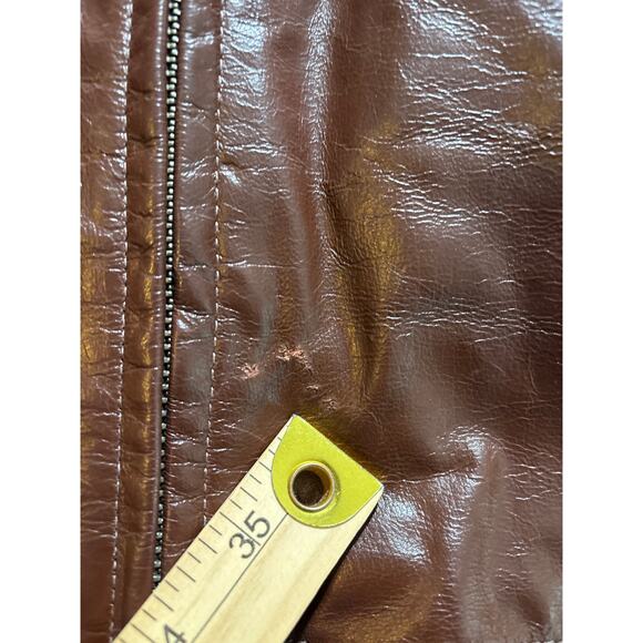 Wilsons Leather M. Julian Moto Jacket Men's Size 2XLT Brown Lined Full Zip - Picture 11 of 14